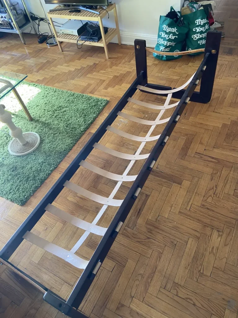 Percival Lafer Brazilian Rosewood Sofa — Reupholstery — After